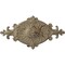 Ekena Millwork Quentin Ceiling Medallion, Hand-Painted Gobi Desert Crackle, 23 1/2"W x 12 1/4"H x 1 1/2"P CM23RO1GDC - alternate 1